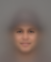 Average face wearing a hat